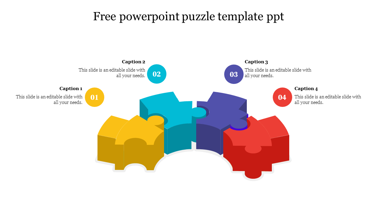 Get Free PowerPoint Puzzle Template PPT Presentation